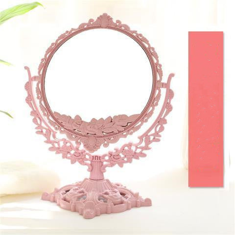 With the Princess Mirror European-style Makeup Mirror New Retro Mirror