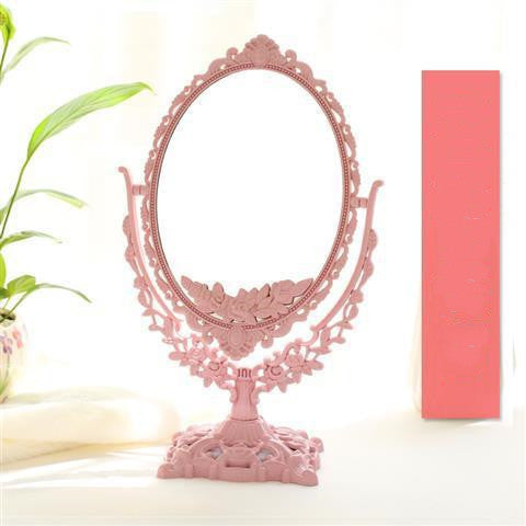 With the Princess Mirror European-style Makeup Mirror New Retro Mirror