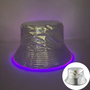 Bar Disco Glowing Bucket Hat Halloween Party LED Light