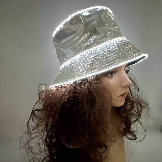 Bar Disco Glowing Bucket Hat Halloween Party LED Light