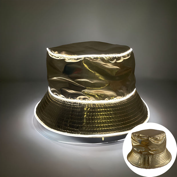 Bar Disco Glowing Bucket Hat Halloween Party LED Light