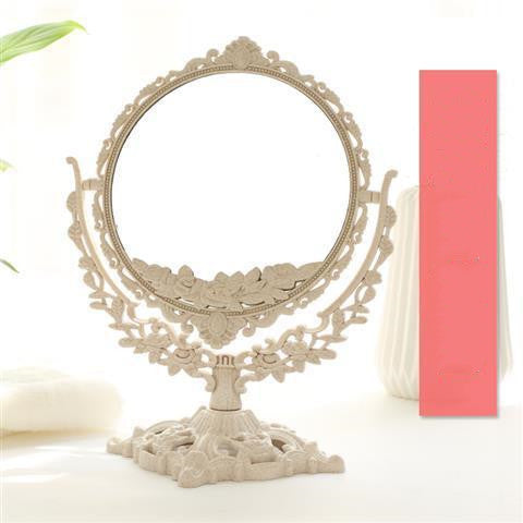 With the Princess Mirror European-style Makeup Mirror New Retro Mirror