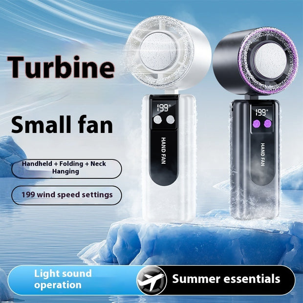 New Handheld Cooling Fan Foldable Portable Portable Small Mini Outdoor Halter Fan