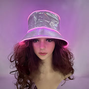Bar Disco Glowing Bucket Hat Halloween Party LED Light