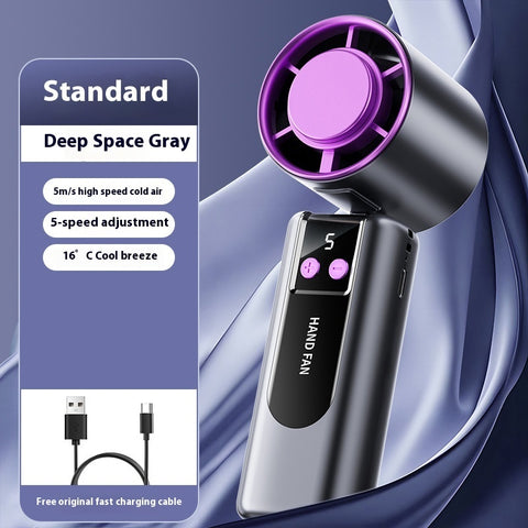 New Handheld Cooling Fan Foldable Portable Portable Small Mini Outdoor Halter Fan