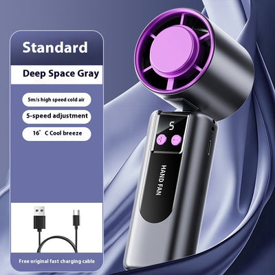 New Handheld Cooling Fan Foldable Portable Portable Small Mini Outdoor Halter Fan